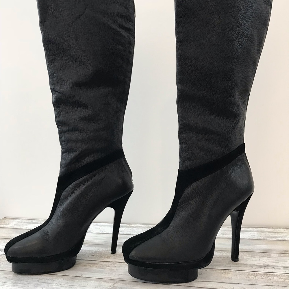 Black Friday Sale YSL Tribute Black Platform Boots